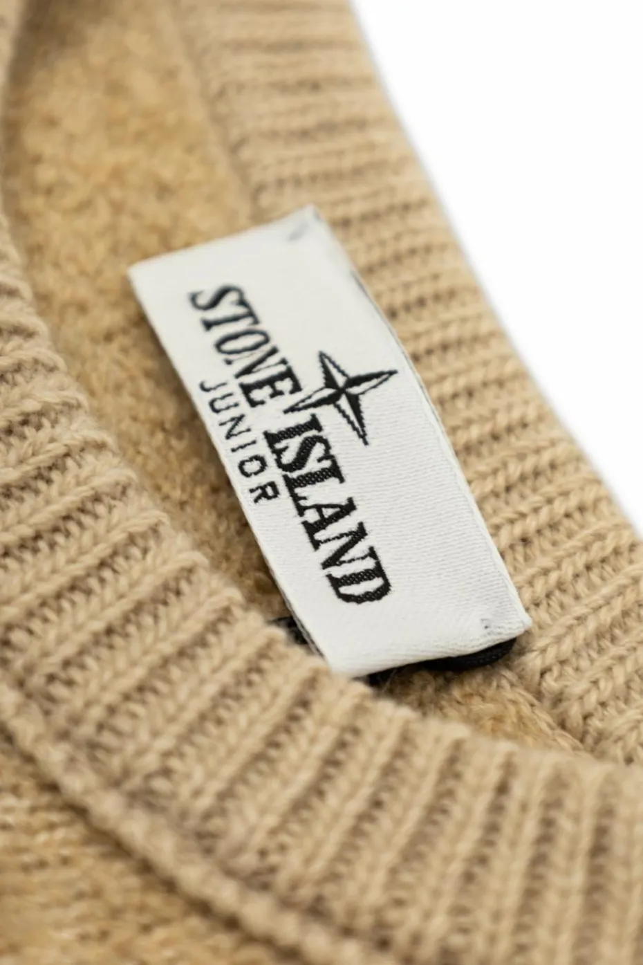 Stone Island Junior beżowy Sweter z logo