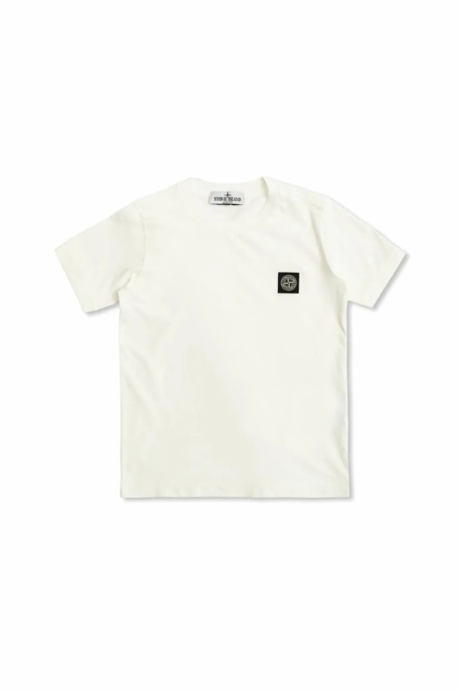 Stone Island Junior BIAŁY T-shirt z logo