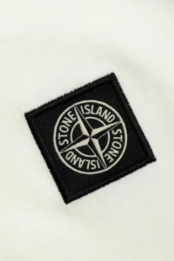 Stone Island Junior BIAŁY T-shirt z logo