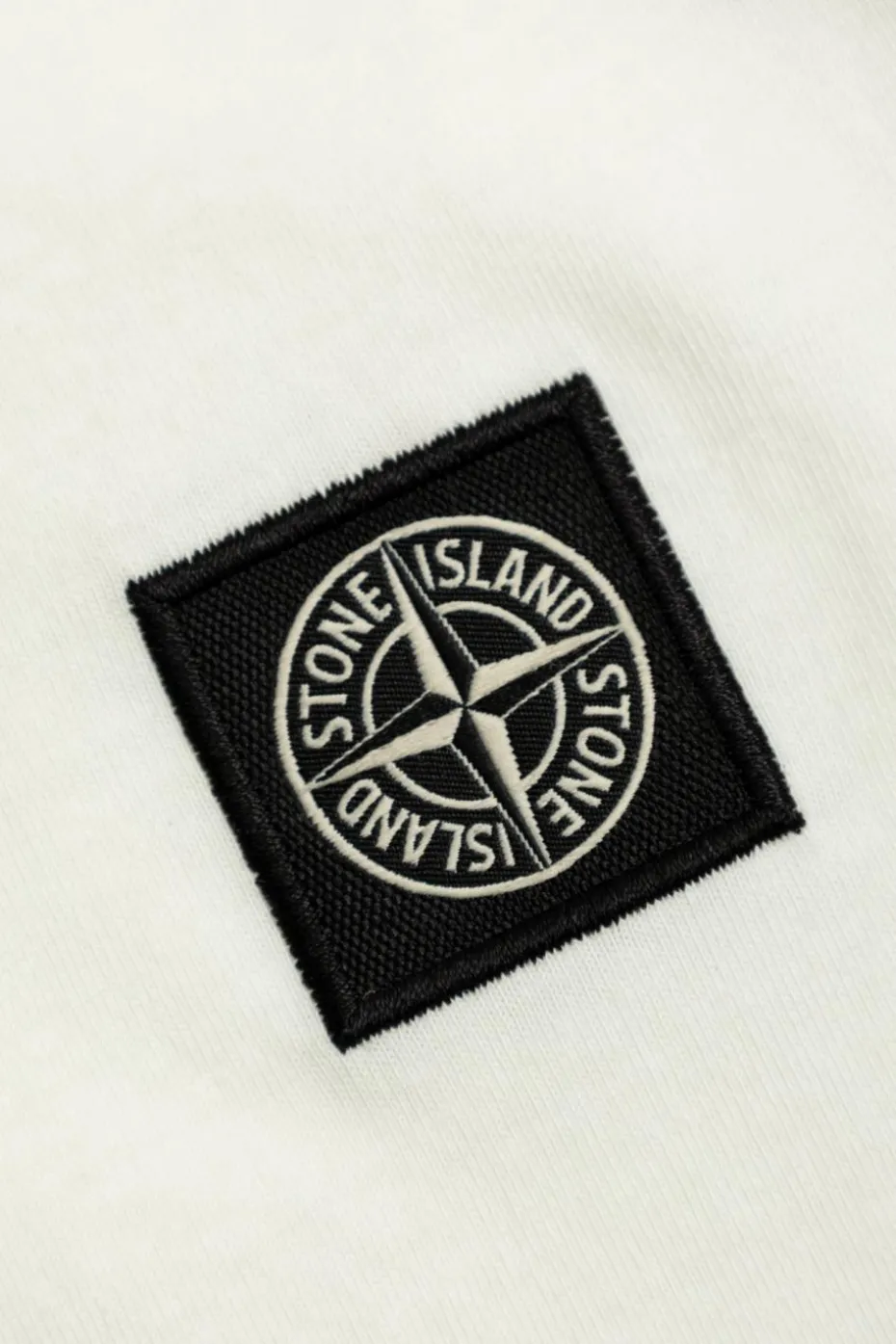 Stone Island Junior BIAŁY T-shirt z logo