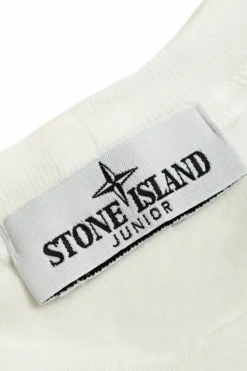 Stone Island Junior BIAŁY T-shirt z logo