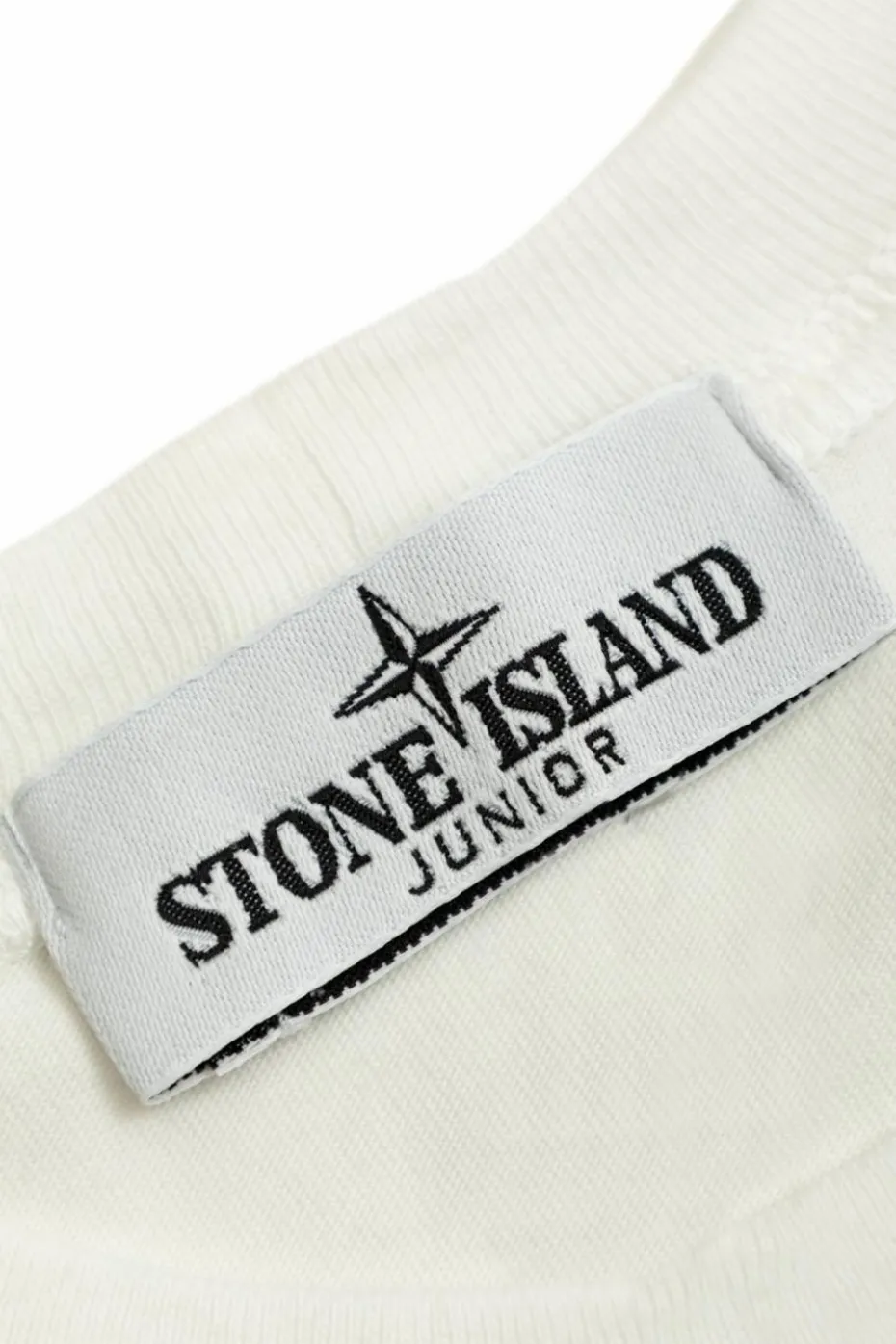Stone Island Junior BIAŁY T-shirt z logo