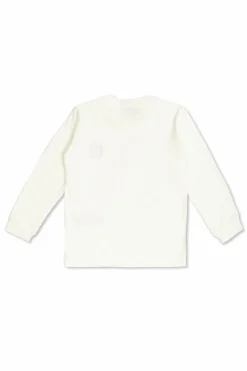 Stone Island Junior BIAŁY T-shirt z długimi rękawami