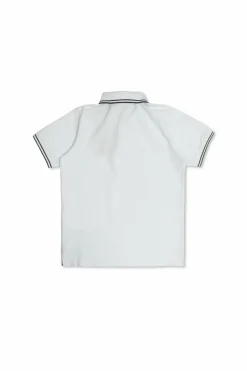 Stone Island Junior BIAŁY Polo z logo