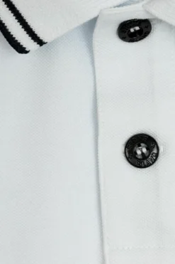 Stone Island Junior BIAŁY Polo z logo
