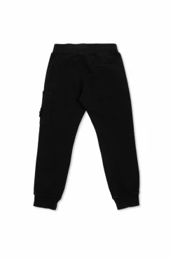 Stone Island Junior CZARNY Spodnie z logo