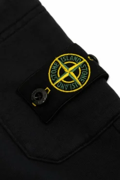Stone Island Junior CZARNY Spodnie z logo