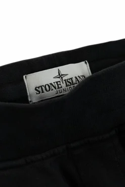 Stone Island Junior CZARNY Spodnie z logo
