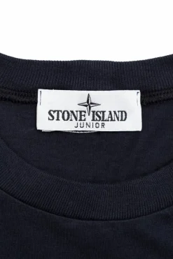Stone Island Junior CZARNY T-shirt z logo