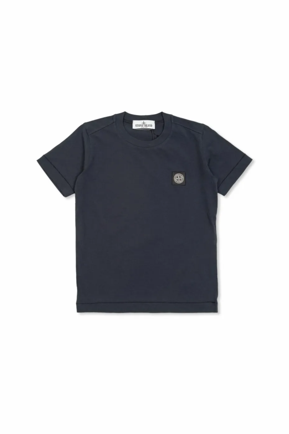 Stone Island Junior CZARNY T-shirt z logo