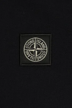 Stone Island Junior CZARNY Polo z logo