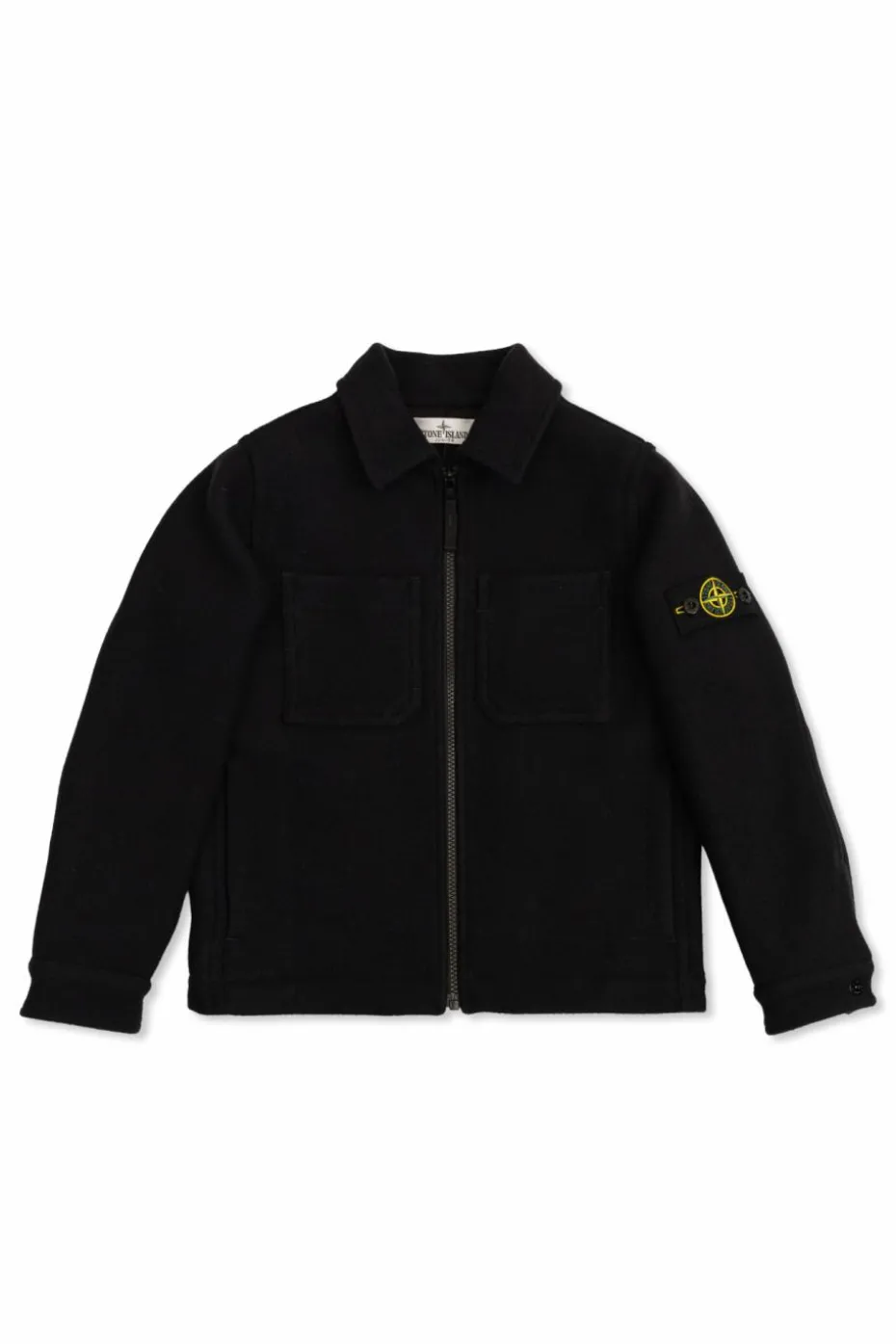 Stone Island Junior CZARNY Kurtka z logo