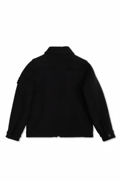 Stone Island Junior CZARNY Kurtka z logo