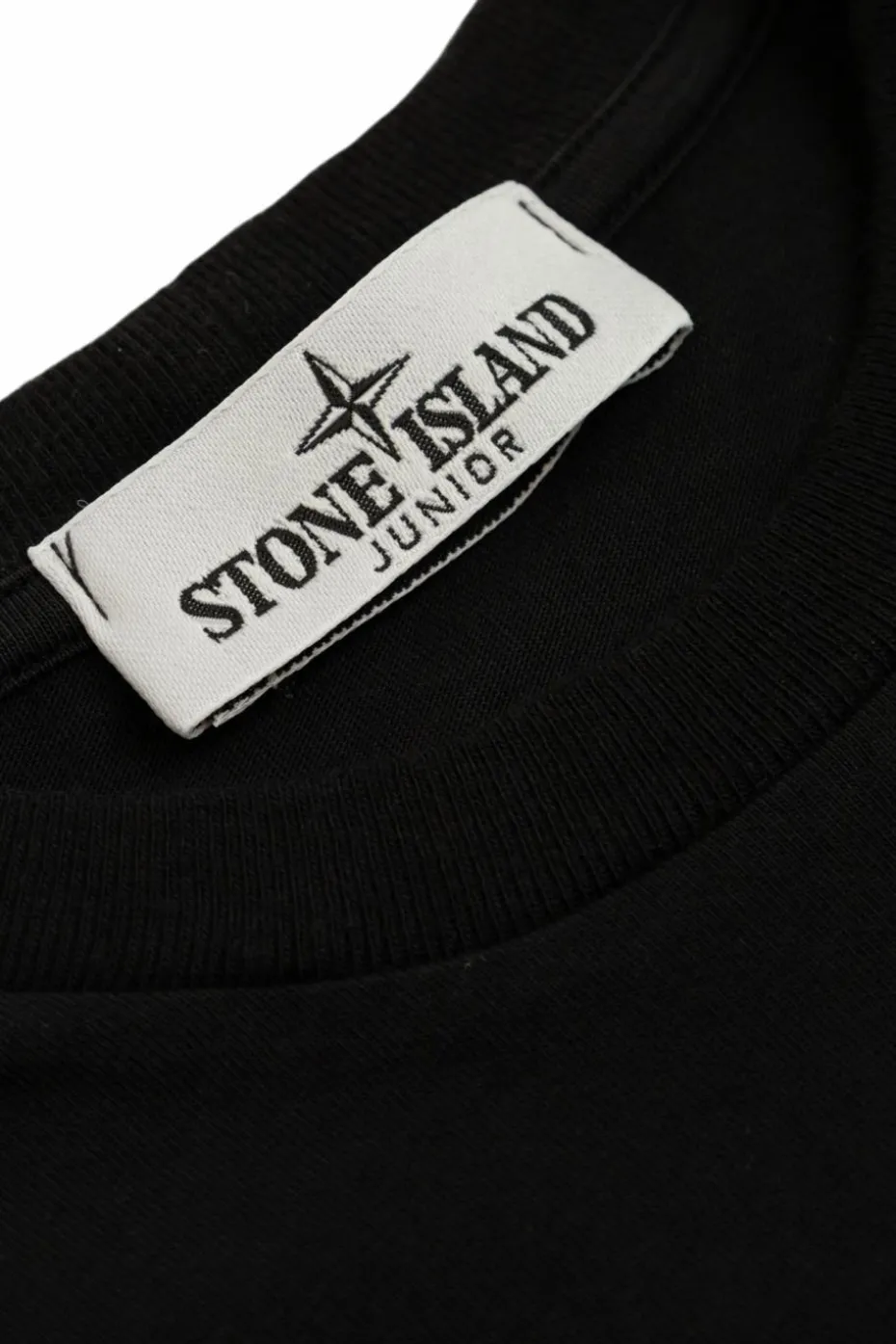 Stone Island Junior CZARNY T-shirt z logo