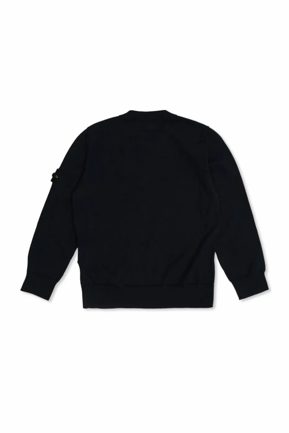 Stone Island Junior GRANATOWY Bawełniany sweter