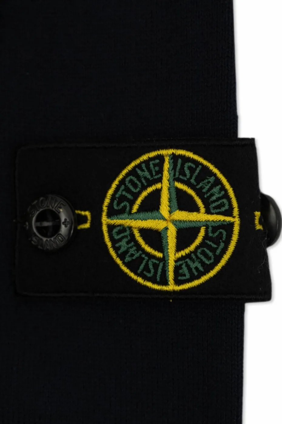 Stone Island Junior GRANATOWY Bawełniany sweter