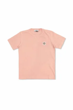 Stone Island Junior RÓŻOWY T-shirt z logo