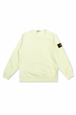 Stone Island Junior ŻÓŁTY Bluza z naszywką z logo