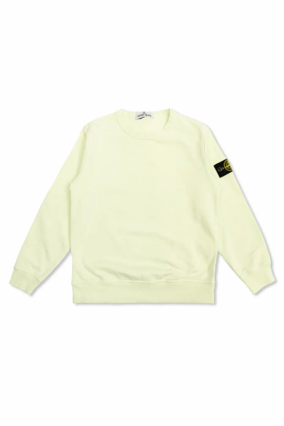 Stone Island Junior ŻÓŁTY Bluza z naszywką z logo