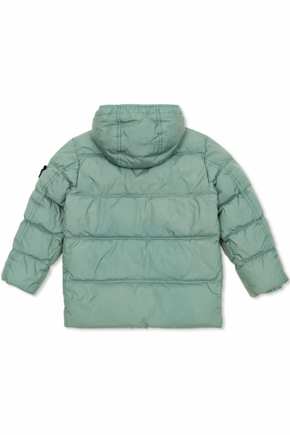 Stone Island Junior ZIELONY Kurtka puchowa z logo