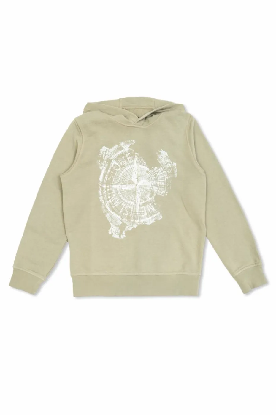 Stone Island Junior ZIELONY Bluza z kapturem