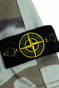 Stone Island Junior ZIELONY Szorty ze wzorem