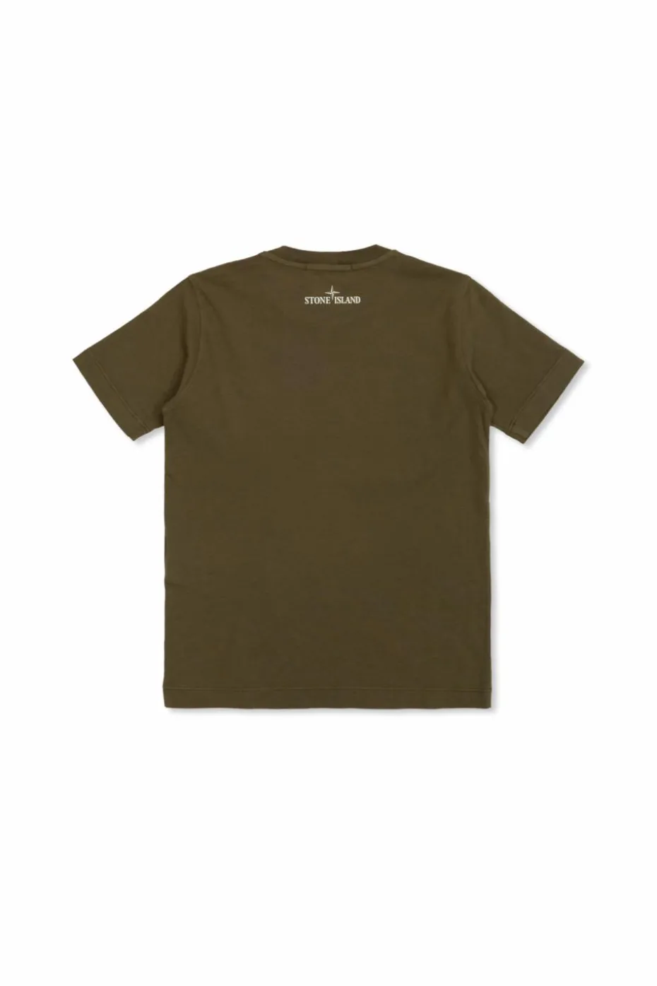Stone Island Junior ZIELONY T-shirt z logo