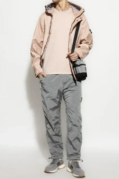 Stone Island RÓŻOWY T-shirt z logo