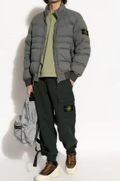 Stone Island SZARY Kurtka puchowa `Seamless Tunnel Nylon Down-Tc`
