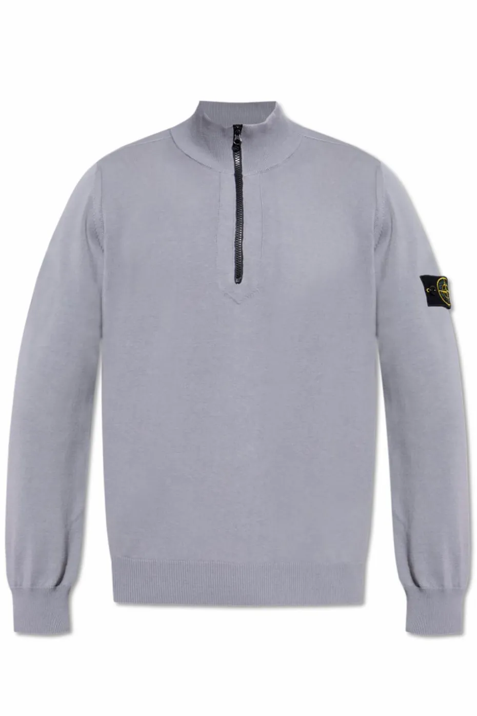 Stone Island SZARY Sweter ze stójką