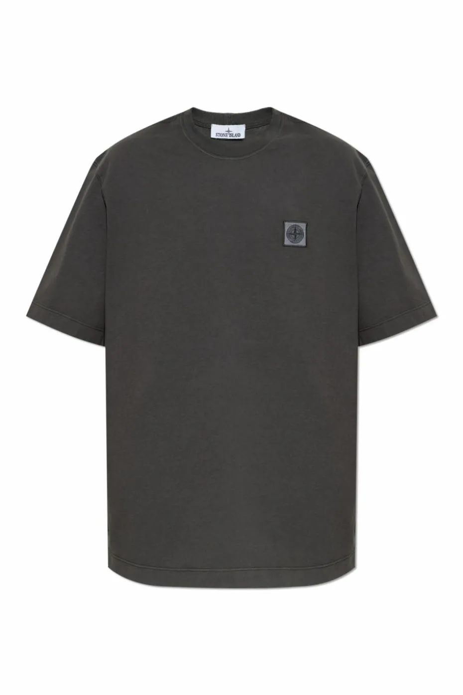 Stone Island SZARY T-shirt z logo
