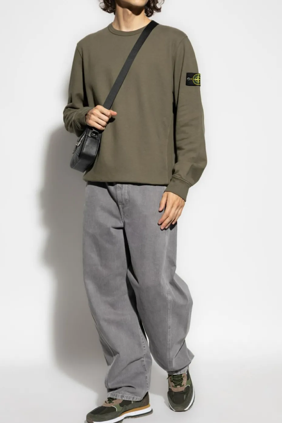 Stone Island ZIELONY Bluza z logo