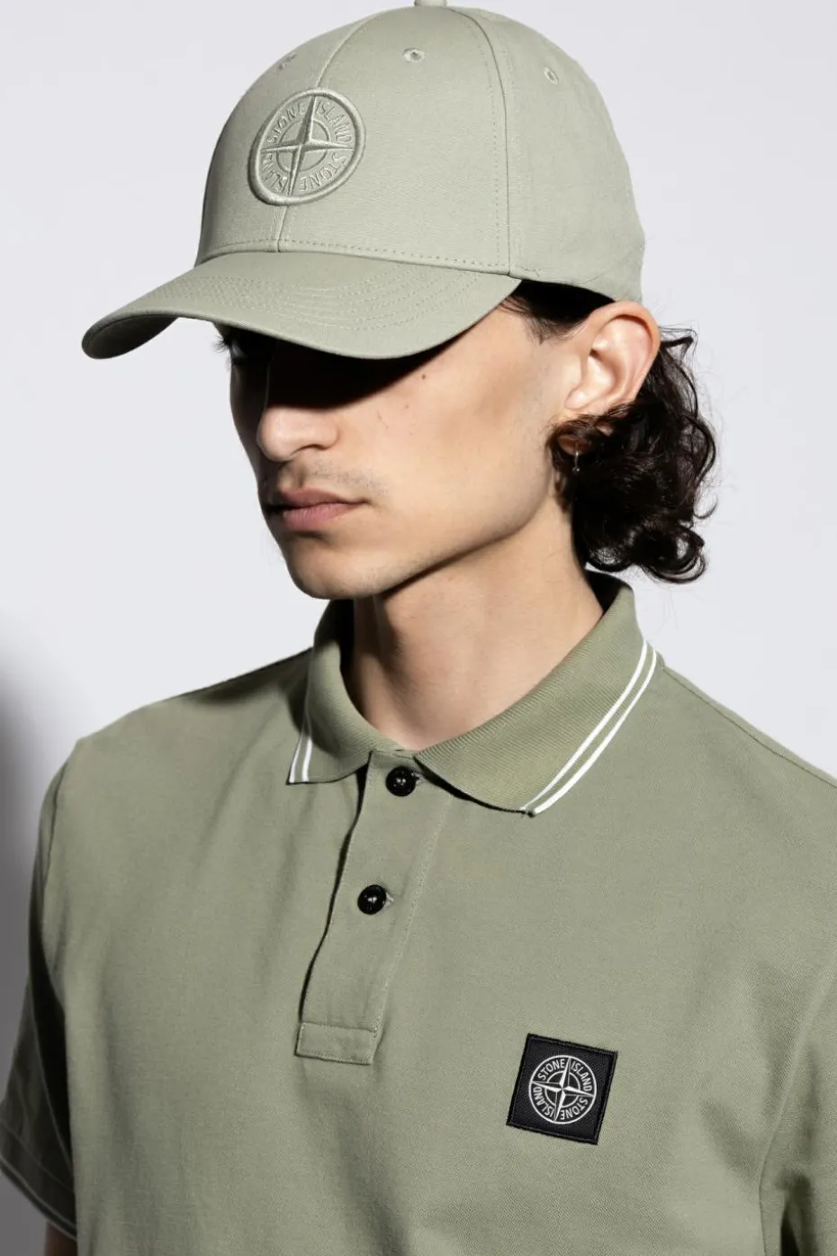 Stone Island ZIELONY Czapka z daszkiem