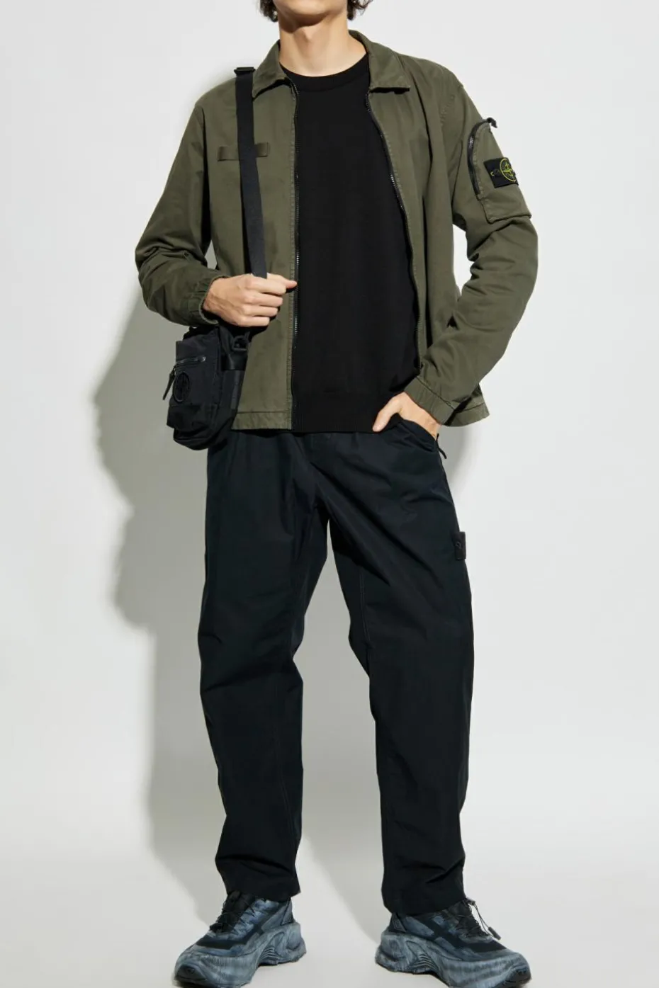 Stone Island ZIELONY Koszula z logo