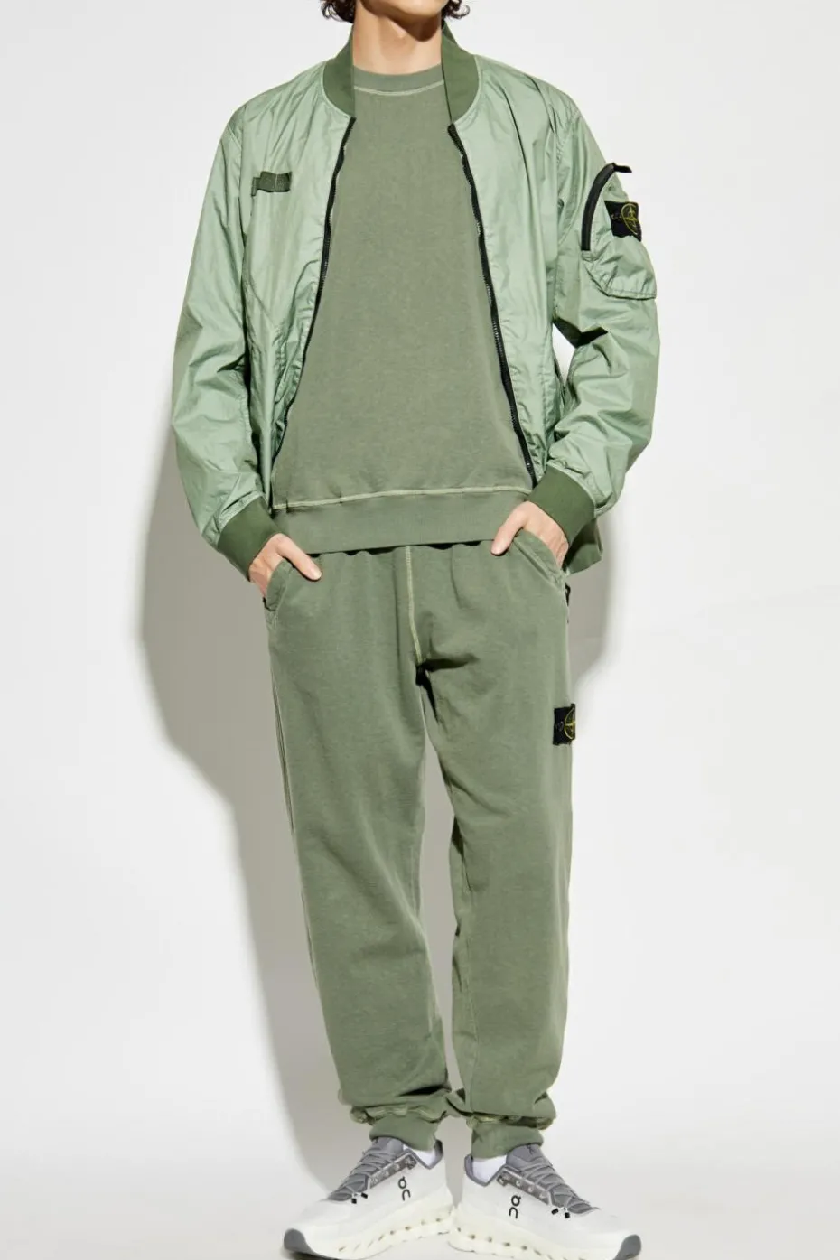 Stone Island ZIELONY Kurtka typu `bomber`