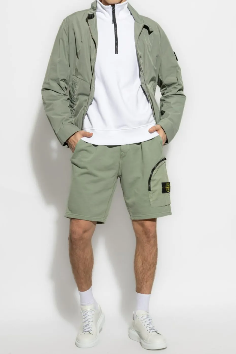 Stone Island ZIELONY Kurtka `Micro Twill`