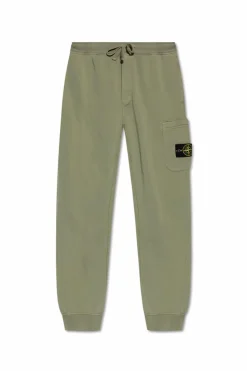 Stone Island ZIELONY Spodnie z logo