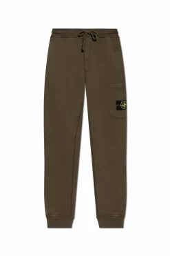 Stone Island ZIELONY Spodnie dresowe