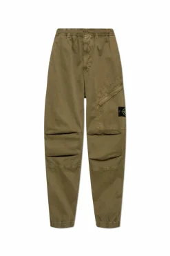 Stone Island ZIELONY Spodnie z logo