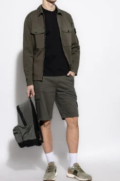 Stone Island ZIELONY Szorty z logo