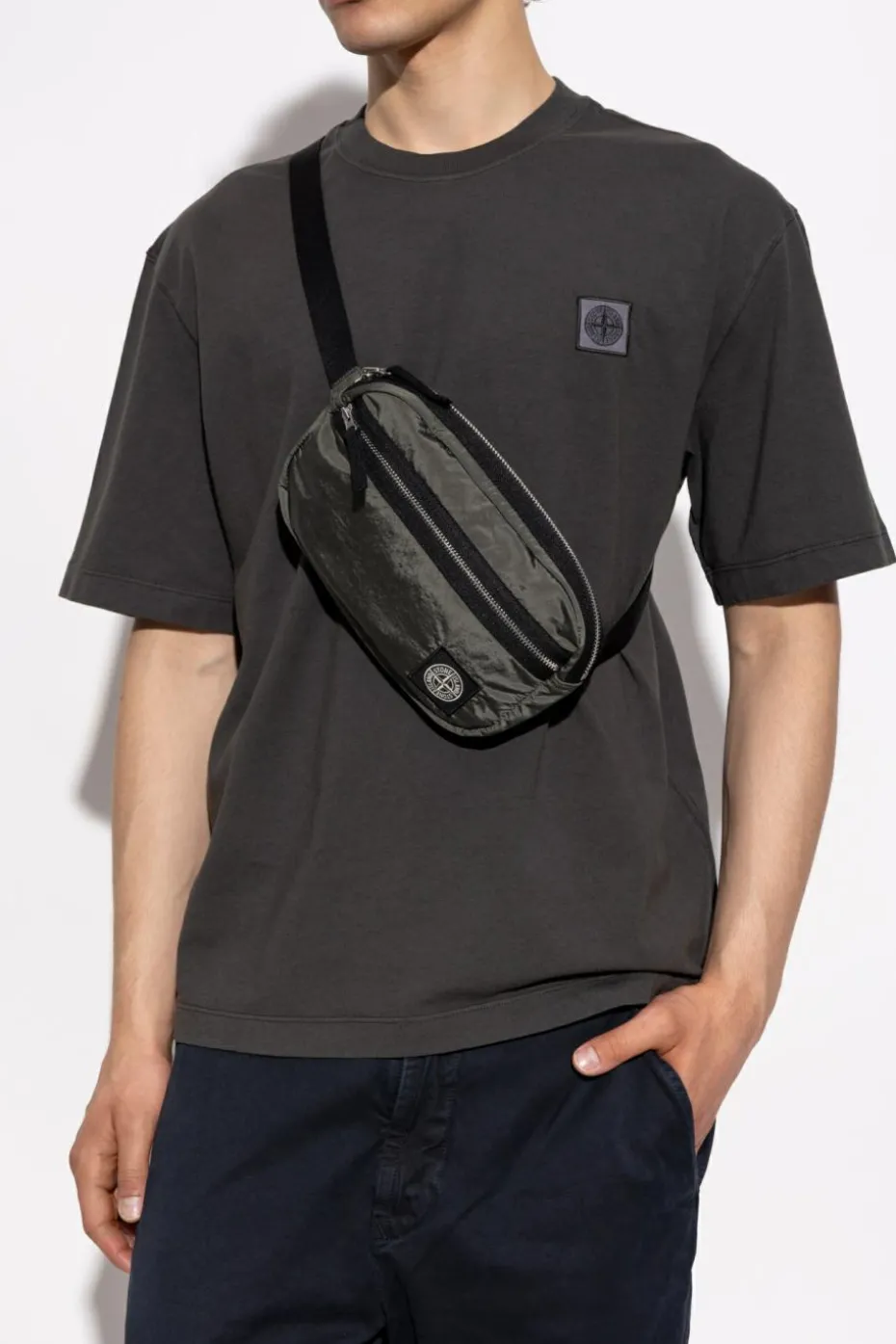 Stone Island ZIELONY Torba na pas