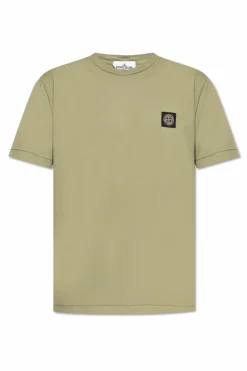 Stone Island ZIELONY T-shirt z logo
