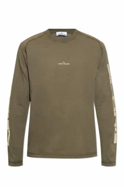 Stone Island ZIELONY T-shirt z logo