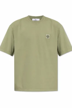 Stone Island ZIELONY T-shirt z logo