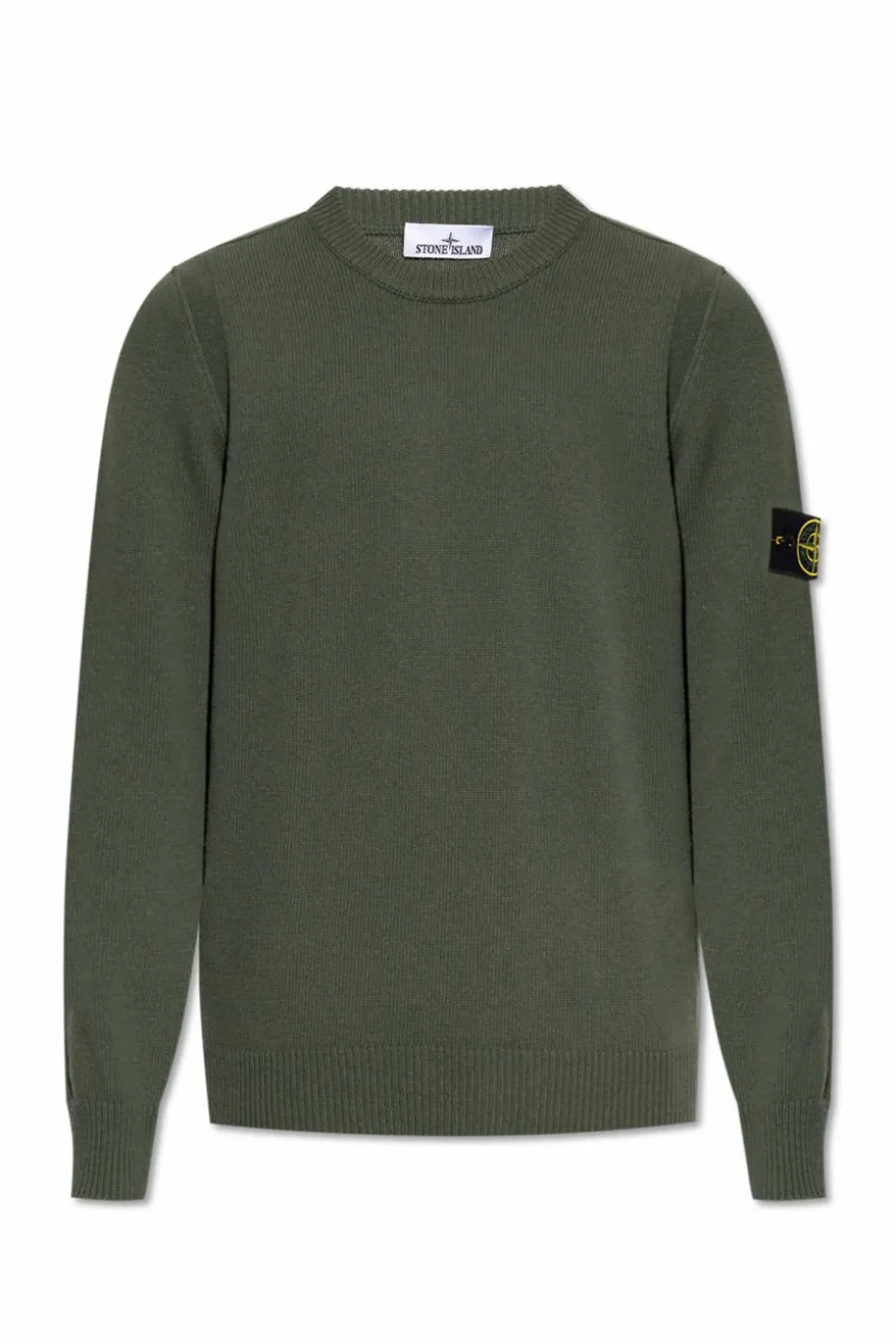 Stone Island ZIELONY Wełniany sweter