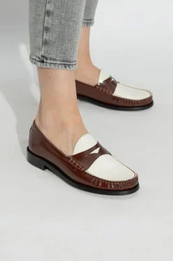Stuart Weitzman BRĄZOWY Buty `Lottie` typu `loafers`