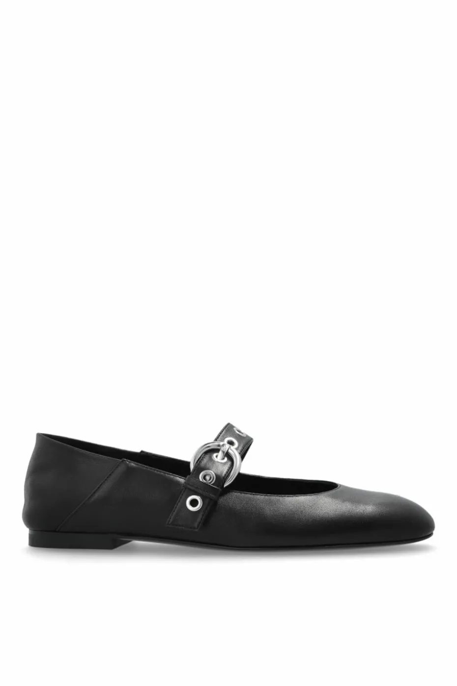 Stuart Weitzman CZARNY Baleriny `Mary Jane`