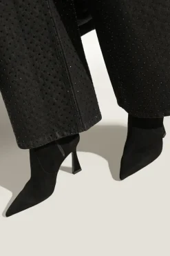 Stuart Weitzman CZARNY Botki na obcasie `Vinnie`