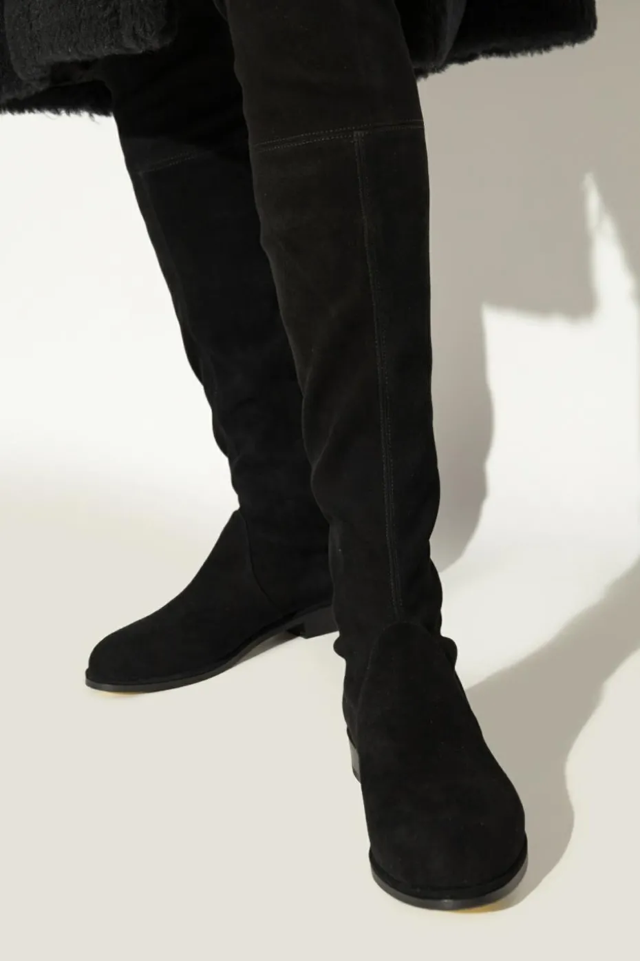 Stuart Weitzman CZARNY Kozaki ‘Lowland’