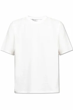 Studio Nicholson BIAŁY T-shirt `Bric`